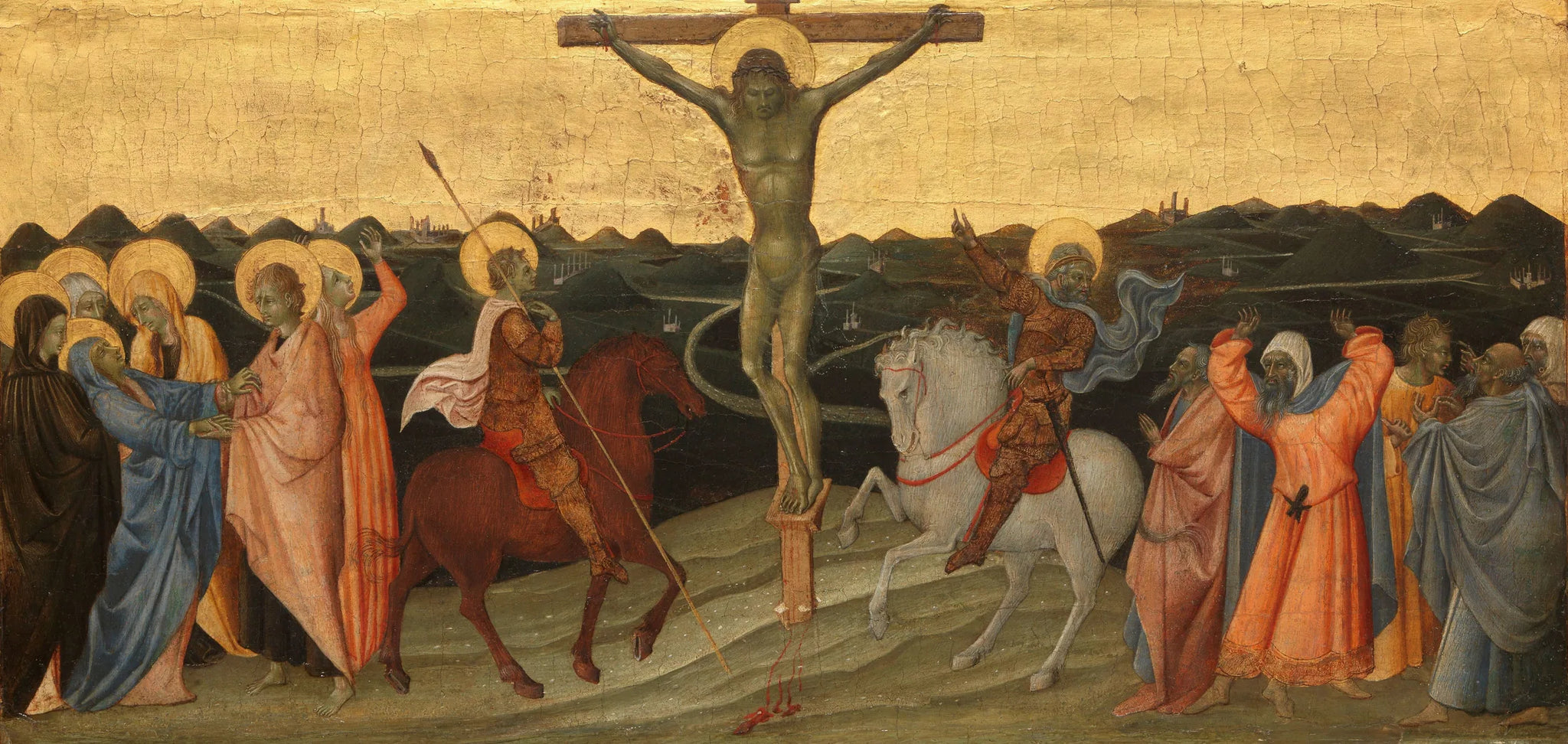 La Crucifixion - Giovanni di Paolo image 1 reproduction de peinture à l’huile