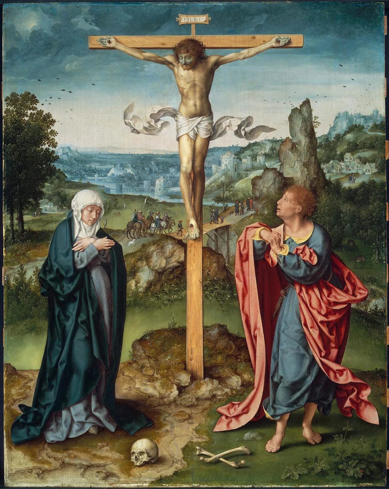 La Crucifixion - Joos van Cleve image 1 tableau peint à l’huile sur toile