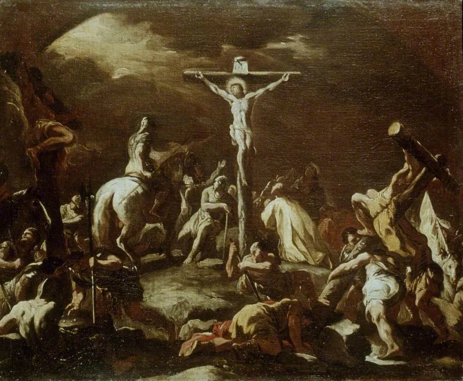 La Crucifixion - Luca Giordano image 1 reproduction artisanale de tableau