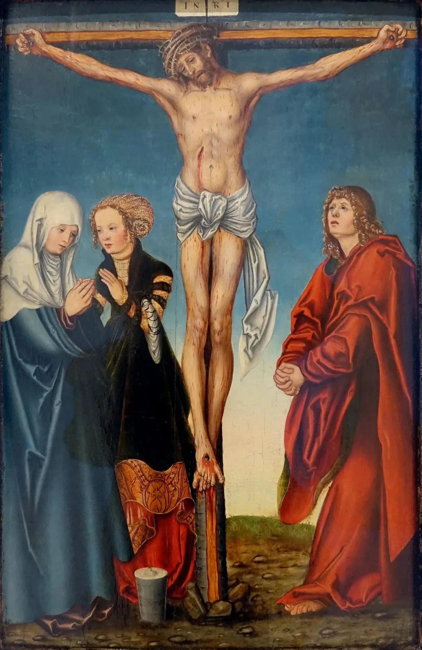 La Crucifixion - Lucas Cranach the Elder image 1 copie peinte à la main à l’huile