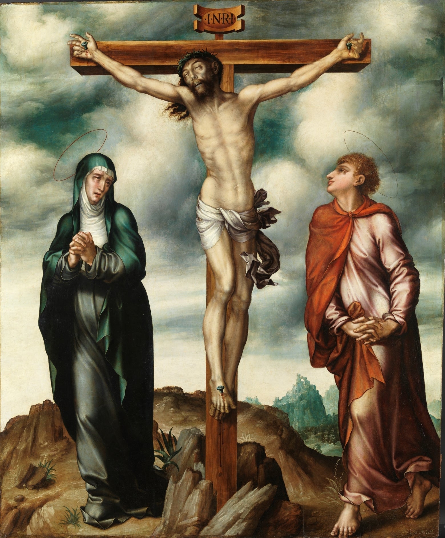 La Crucifixion - Luis de Morales image 1 reproduction de peinture à l’huile