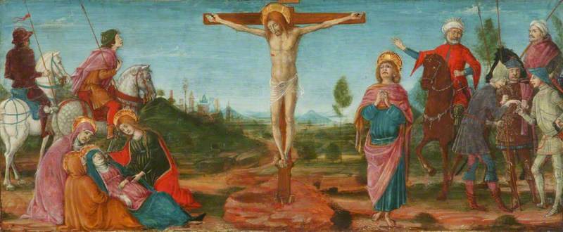 La Crucifixion - Matteo di Giovanni image 1 reproduction artisanale de tableau