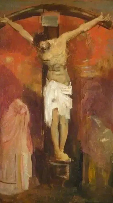 La Crucifixion - Odilon Redon image 1 reproduction artisanale de tableau