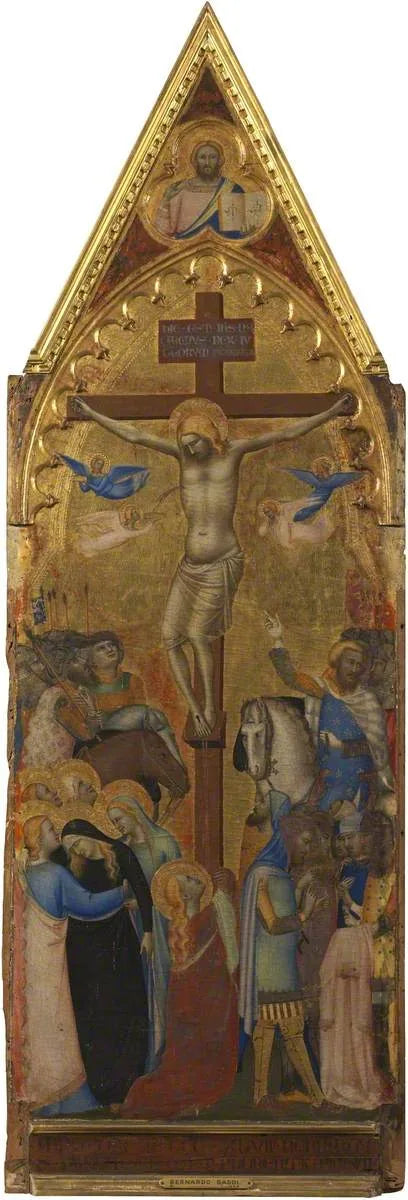 La Crucifixion (polyptyque, panneau 3 sur 5) - Bernardo Daddi image 1 tableau peint à l’huile sur toile