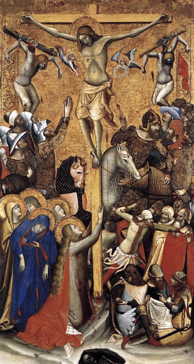 La Crucifixion - Vitale da Bologna image 1 copie de tableau peinte à la main