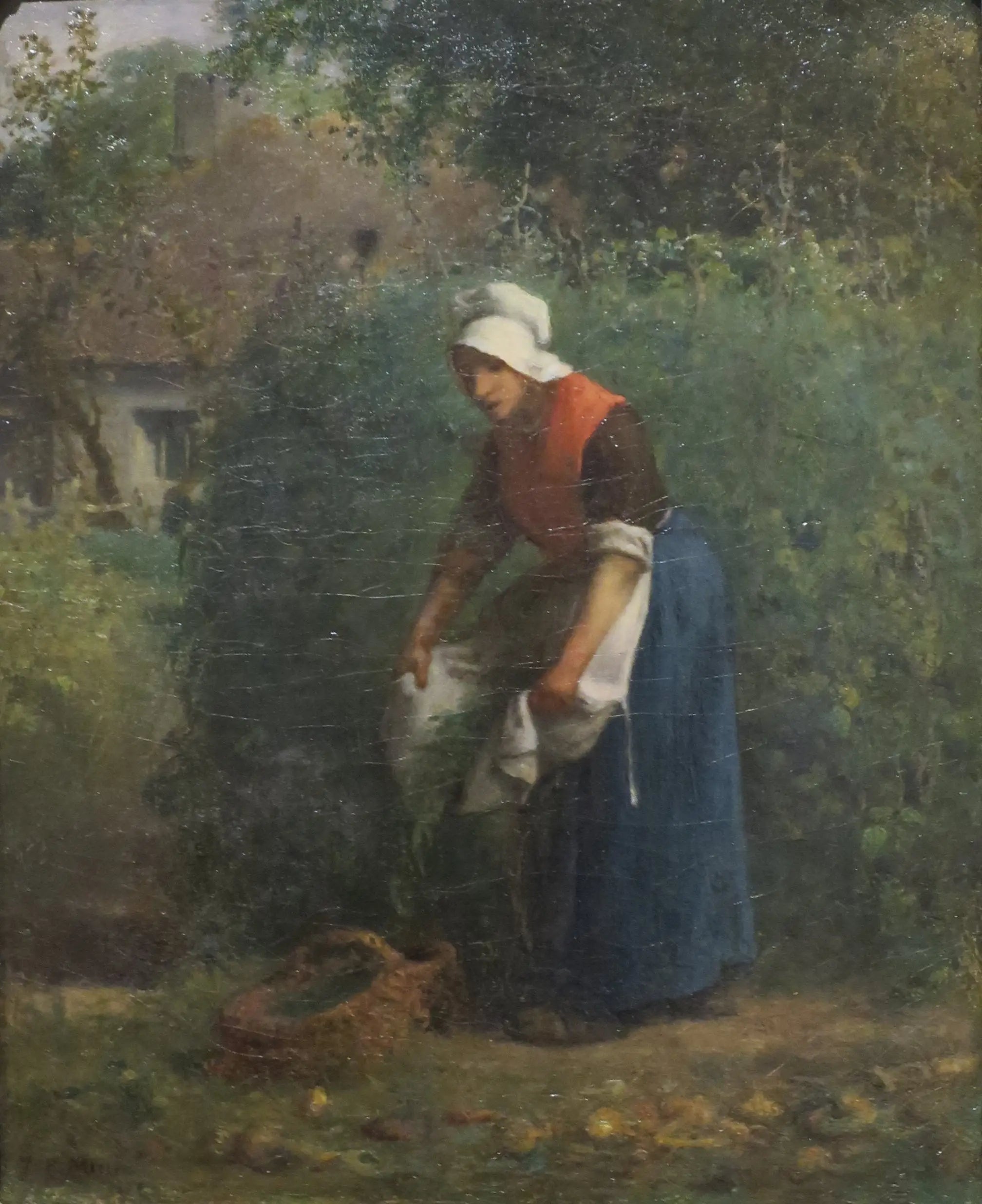 La Cueillette des haricots - Jean-François Millet image 1 reproduction d’œuvre d’art à l’huile