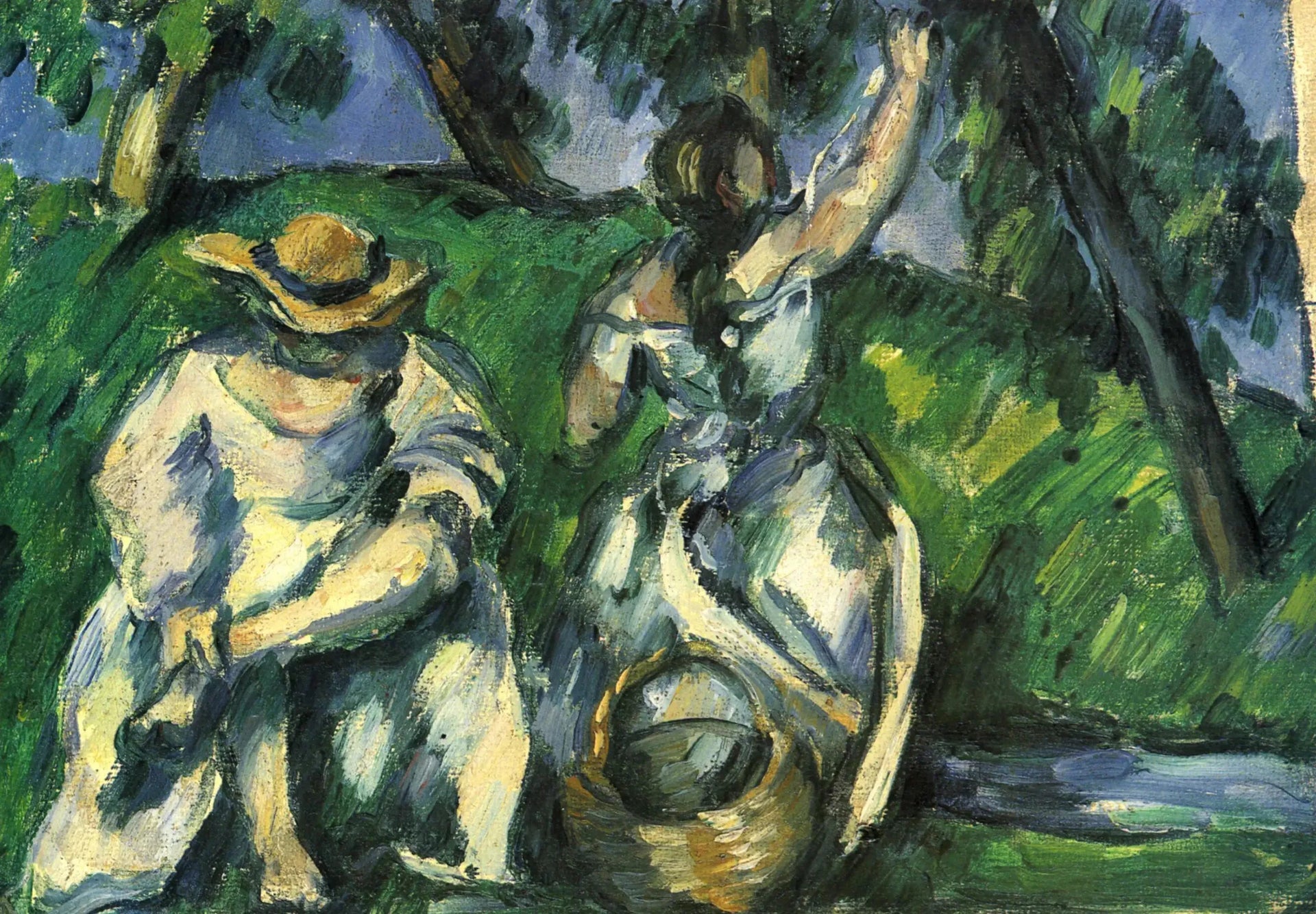 La Cueillette - Paul Cézanne image 1 reproduction d’œuvre d’art à l’huile
