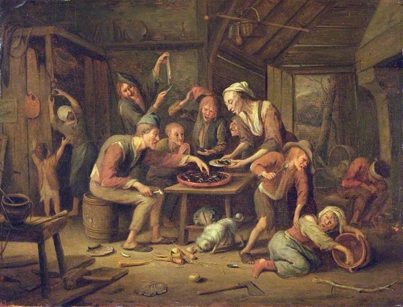 La cuisine allégée - Jan Steen image 1 reproduction réalisée par Alpha Reproduction