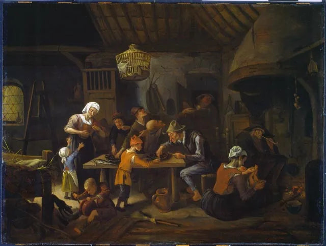 La cuisine maigre - Jan Steen image 1 tableau peint à l’huile sur toile