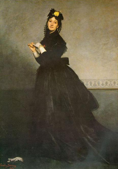 La Dame au Gant - Carolus-Duran image 1 copie peinte à la main à l’huile