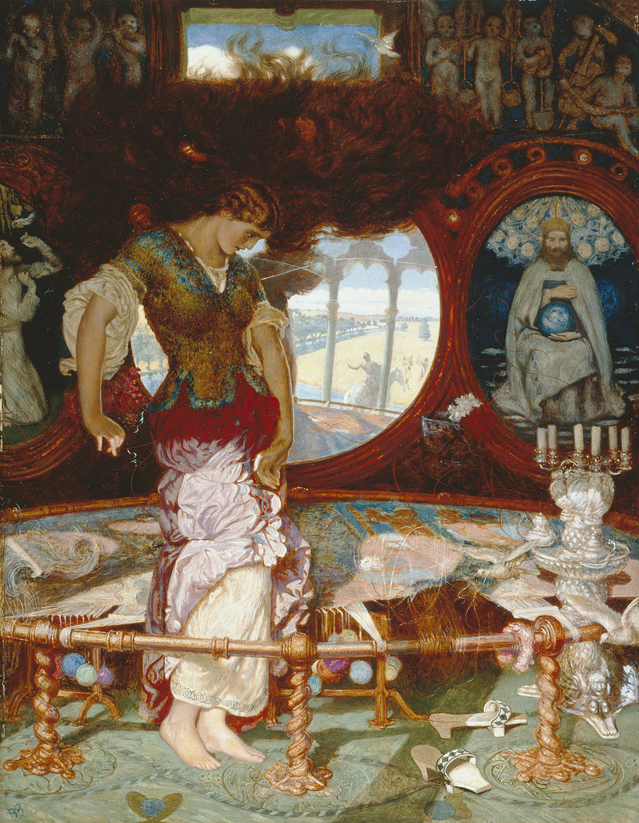 La Dame de Shalott - William Holman Hunt image 1 reproduction réalisée par Alpha Reproduction