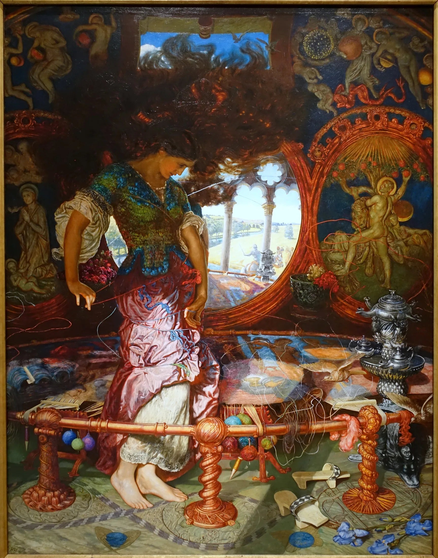 La Dame de Shalott - William Holman Hunt image 1 copie de tableau peinte à la main