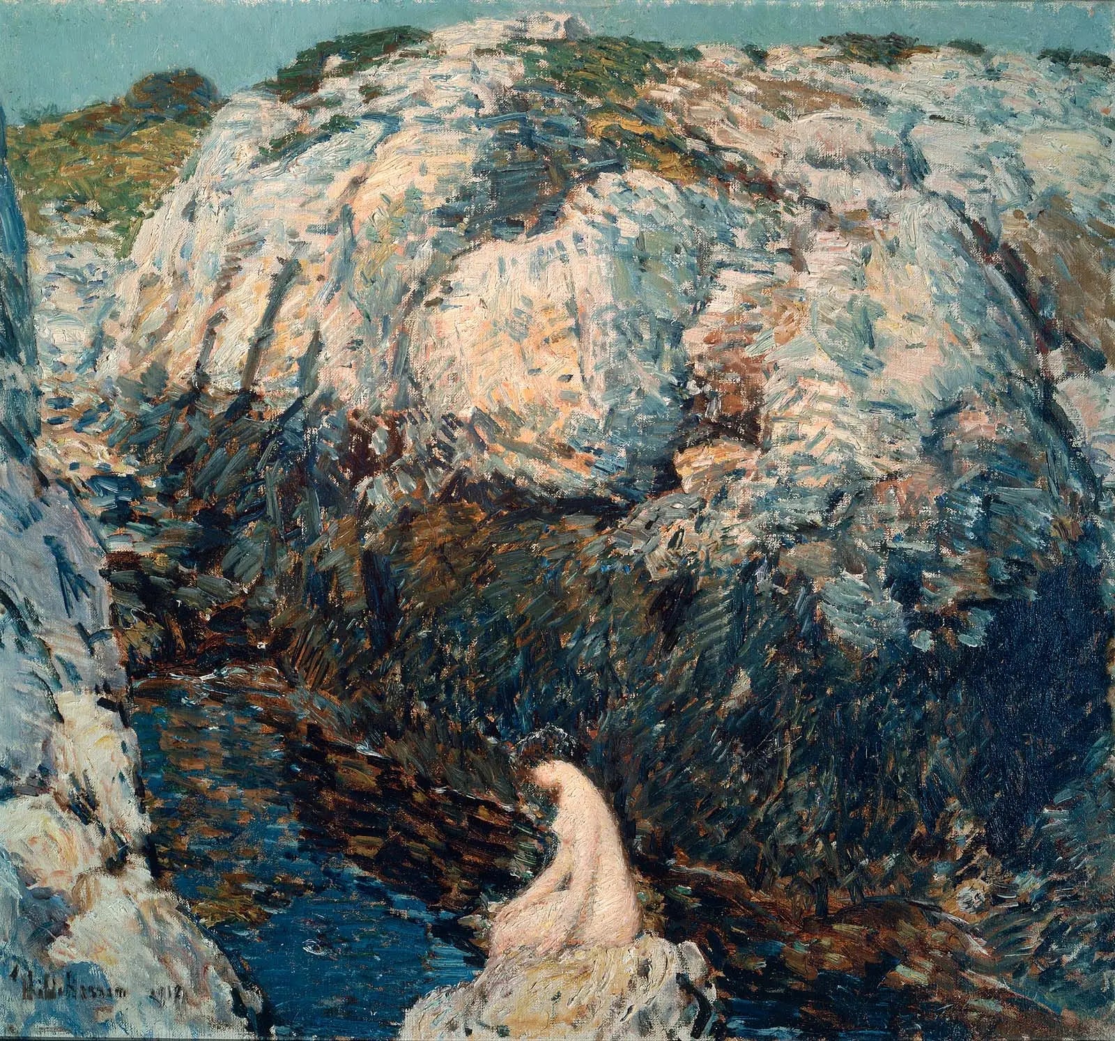 La Dame des Gorges - Childe Hassam image 1 copie de tableau peinte à la main