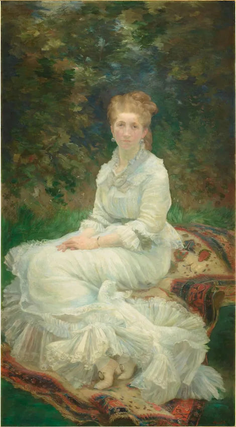 La Dame en blanc - Marie Bracquemond image 1 copie de tableau peinte à la main