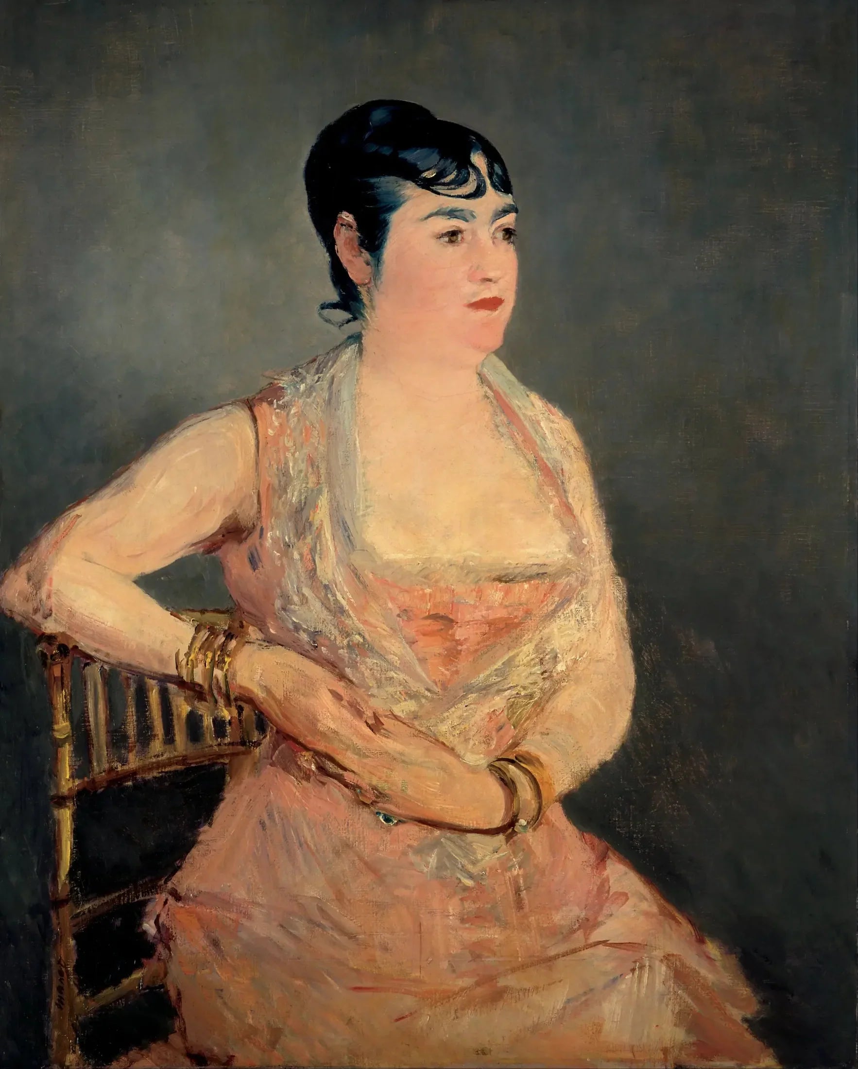 La Dame en rose - Édouard Manet image 1 reproduction réalisée par Alpha Reproduction