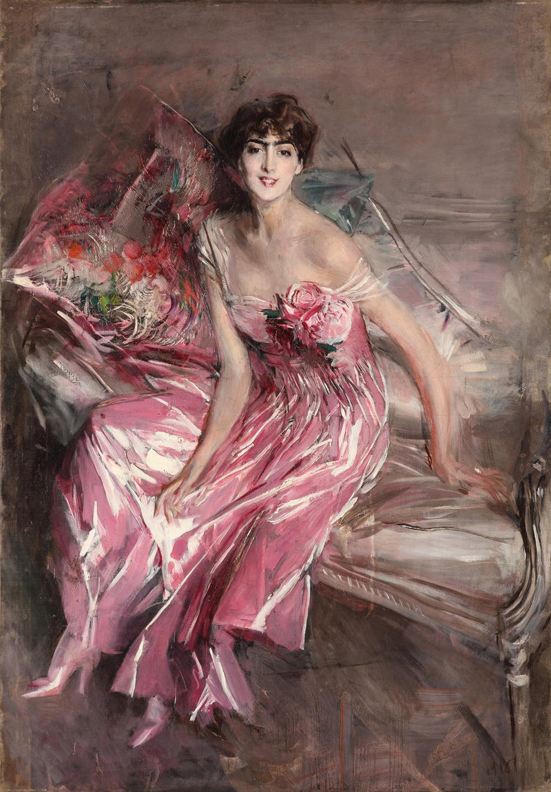 La Dame en rose - Giovanni Boldini