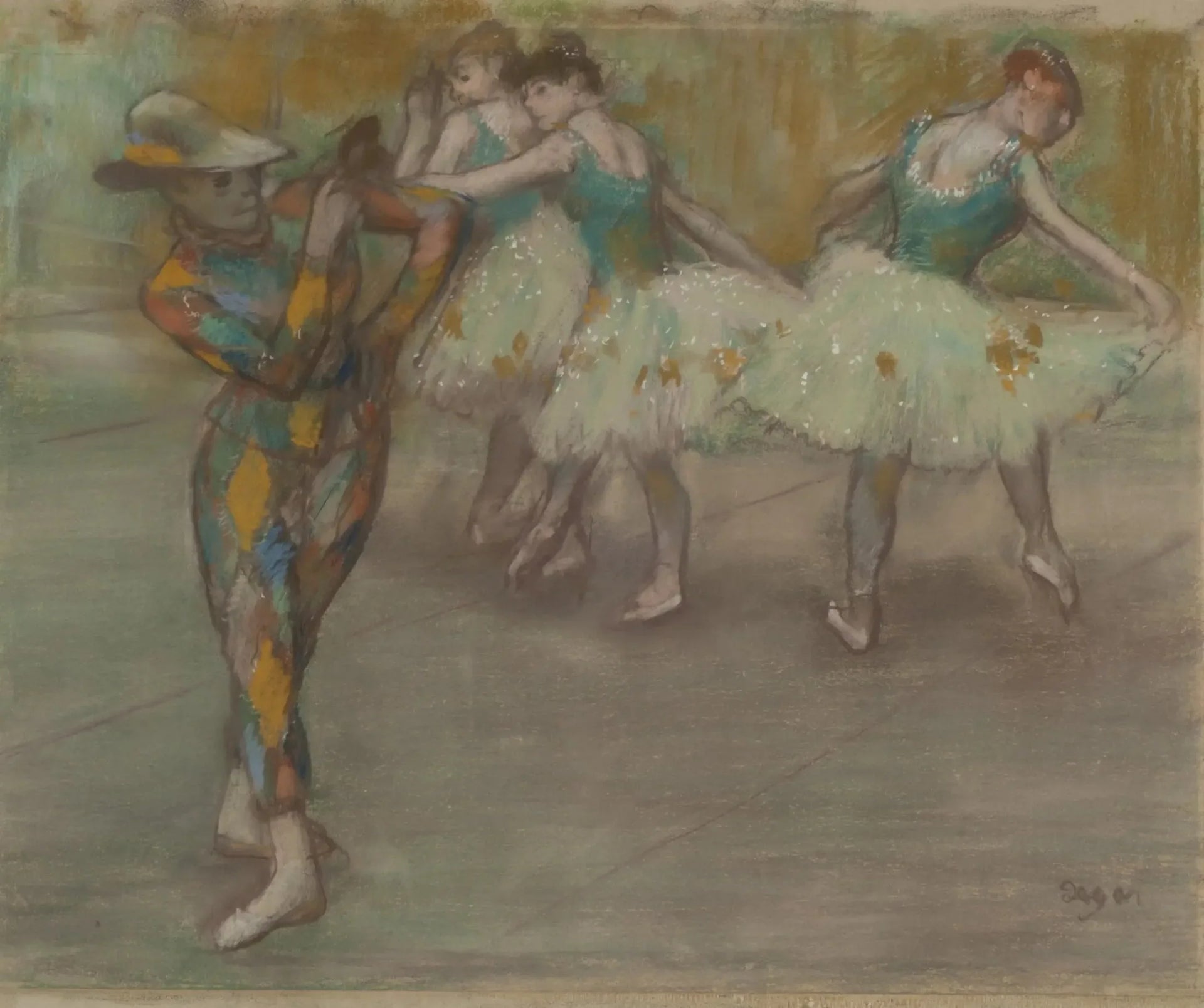 La Danse d'Arlequin - Edgar Degas image 1 reproduction réalisée par Alpha Reproduction