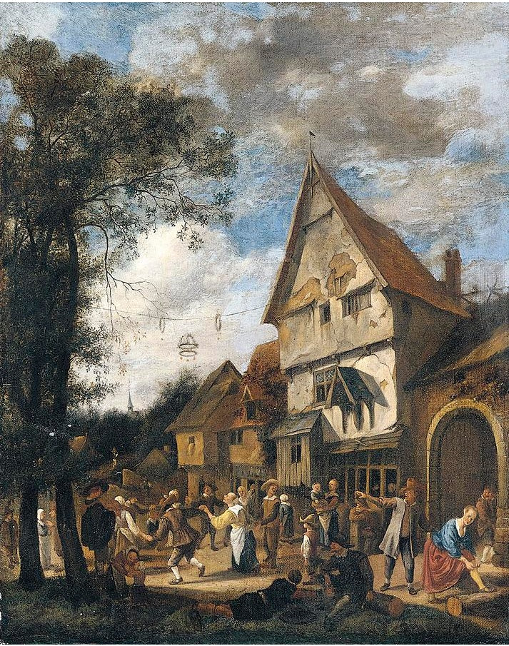 La danse de mai - Jan Steen image 1 reproduction de peinture à l’huile