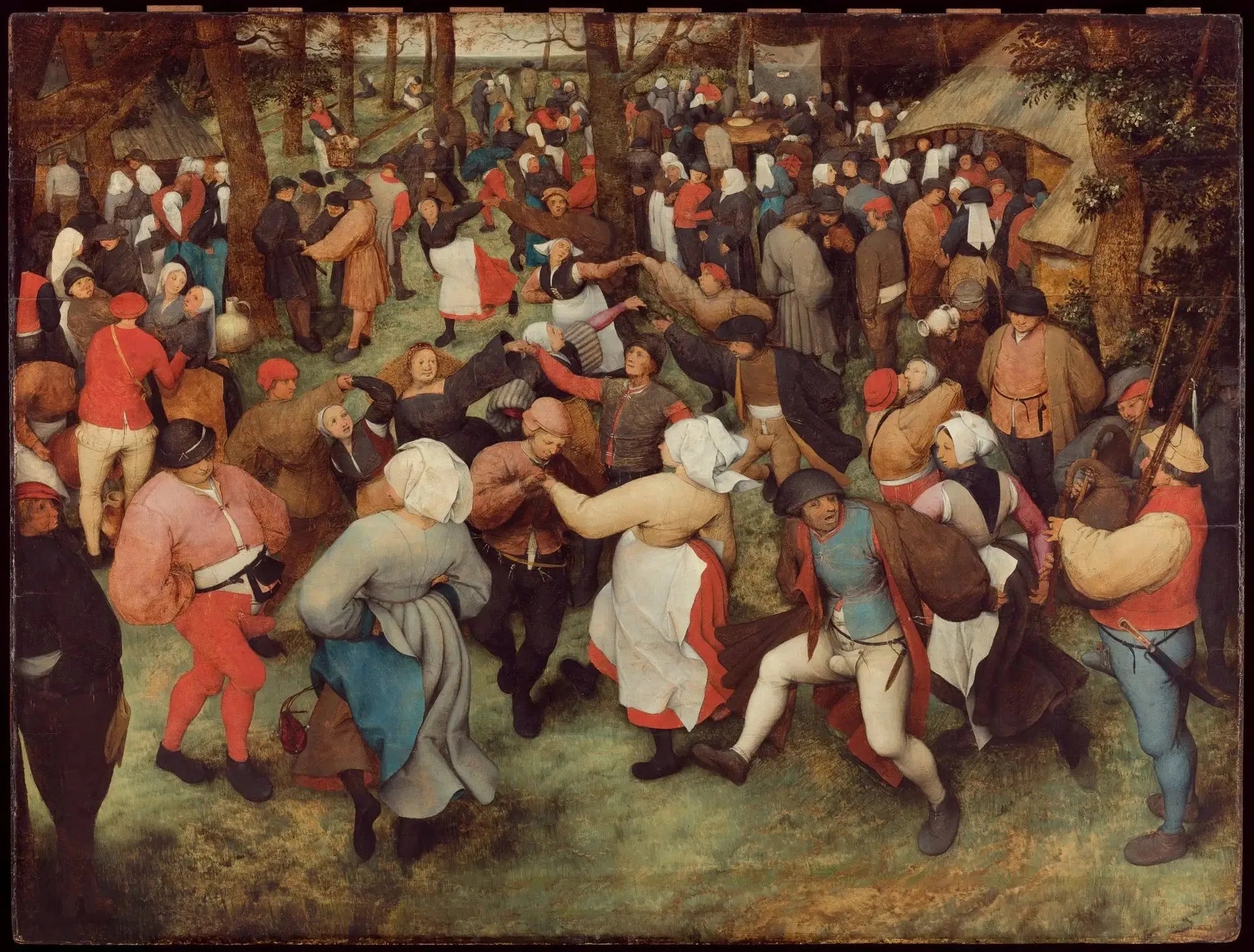 La Danse de la mariée en plein air - Pieter Brueghel the Elder image 1 reproduction d’œuvre d’art à l’huile