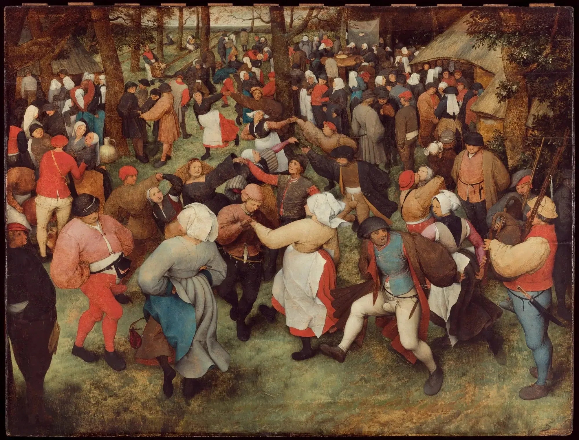 La Danse de la mariée en plein air - Pieter Brueghel the Elder image 1 reproduction d’œuvre d’art à l’huile