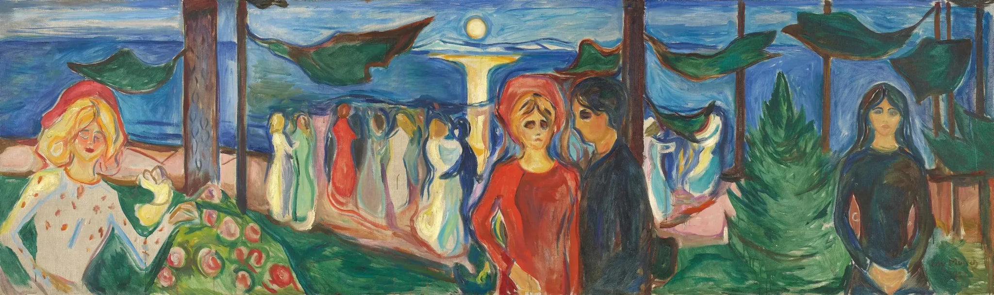 La Danse de la vie - Edvard Munch image 1 copie peinte à la main à l’huile