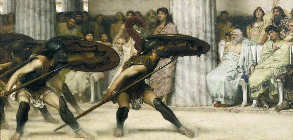 La danse pyrrhique - Lawrence Alma-Tadema image 1 reproduction réalisée par Alpha Reproduction