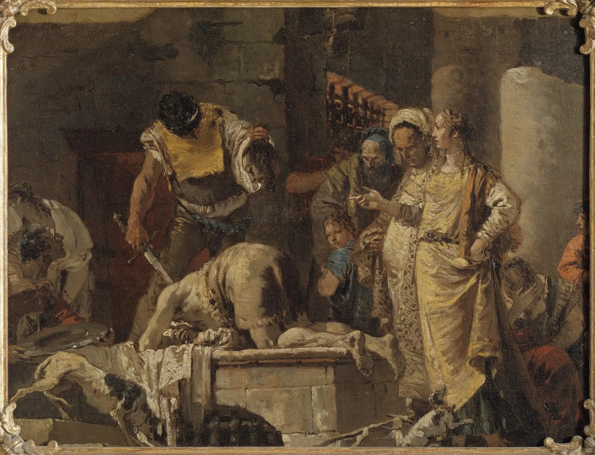 La décapitation de saint Jean-Baptiste - Giovanni Battista Tiepolo image 1 reproduction de peinture à l’huile