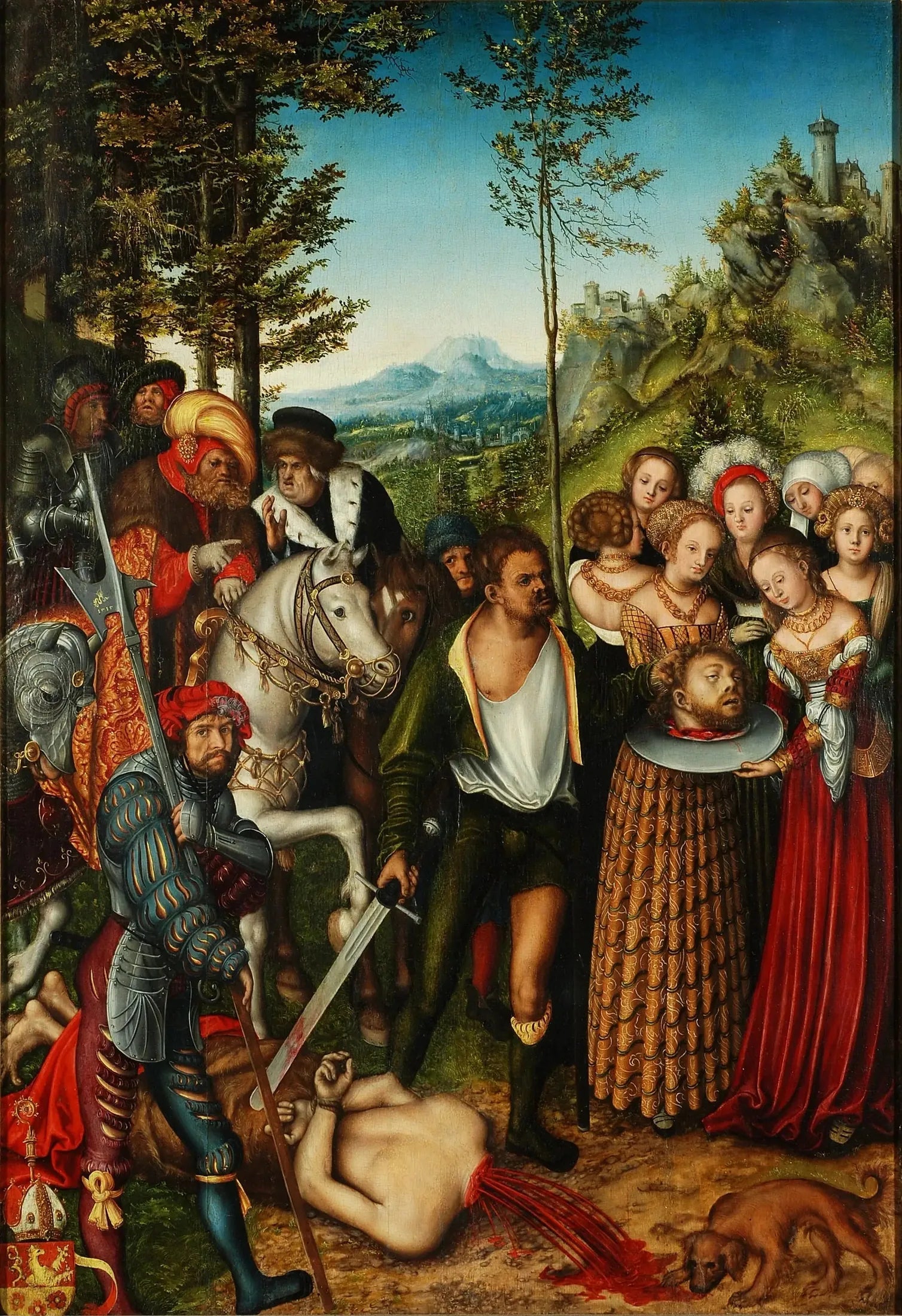 La décapitation de saint Jean-Baptiste - Lucas Cranach the Elder image 1 copie peinte à la main à l’huile