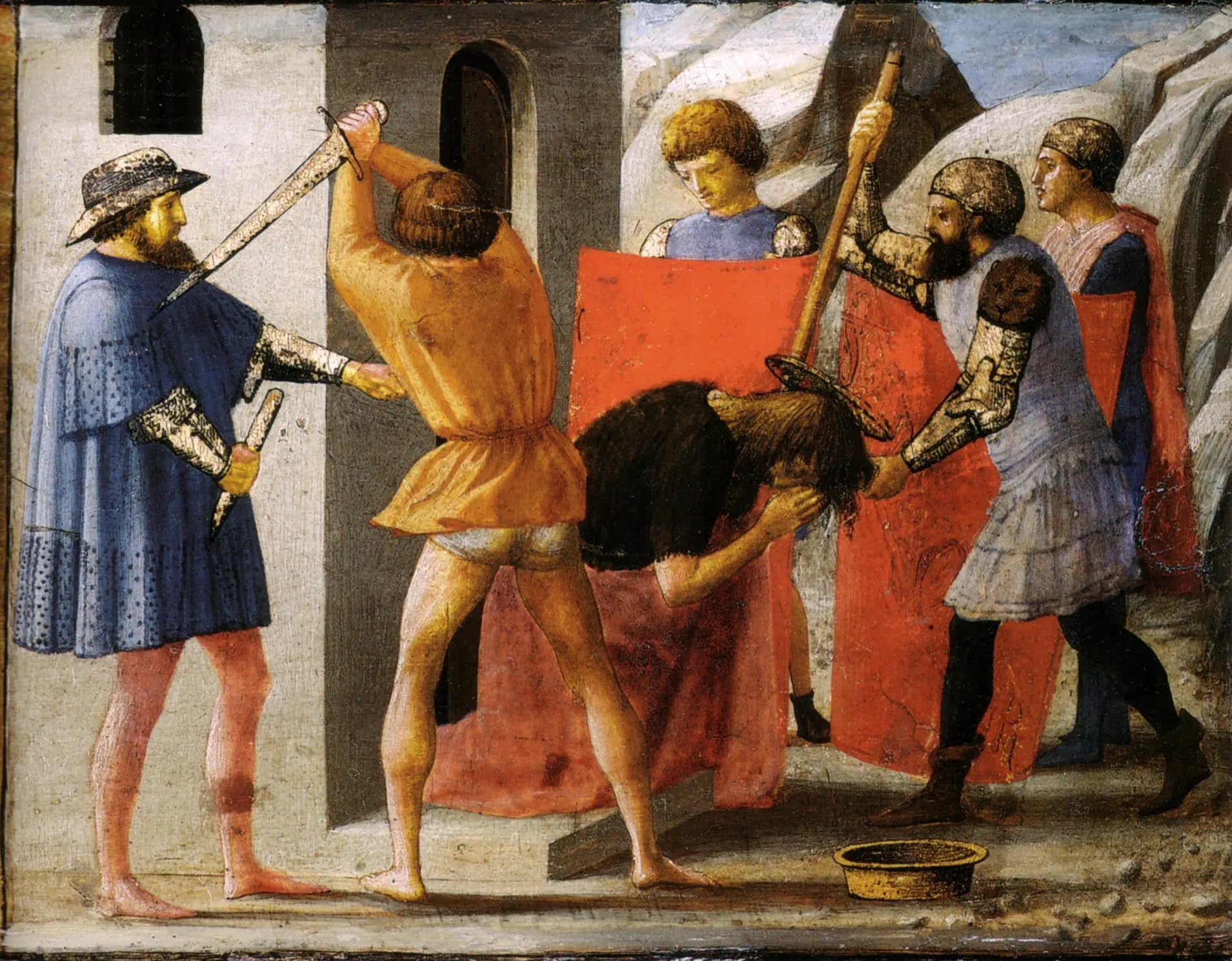 La décapitation de saint Jean-Baptiste - Masaccio image 1 copie peinte à la main à l’huile