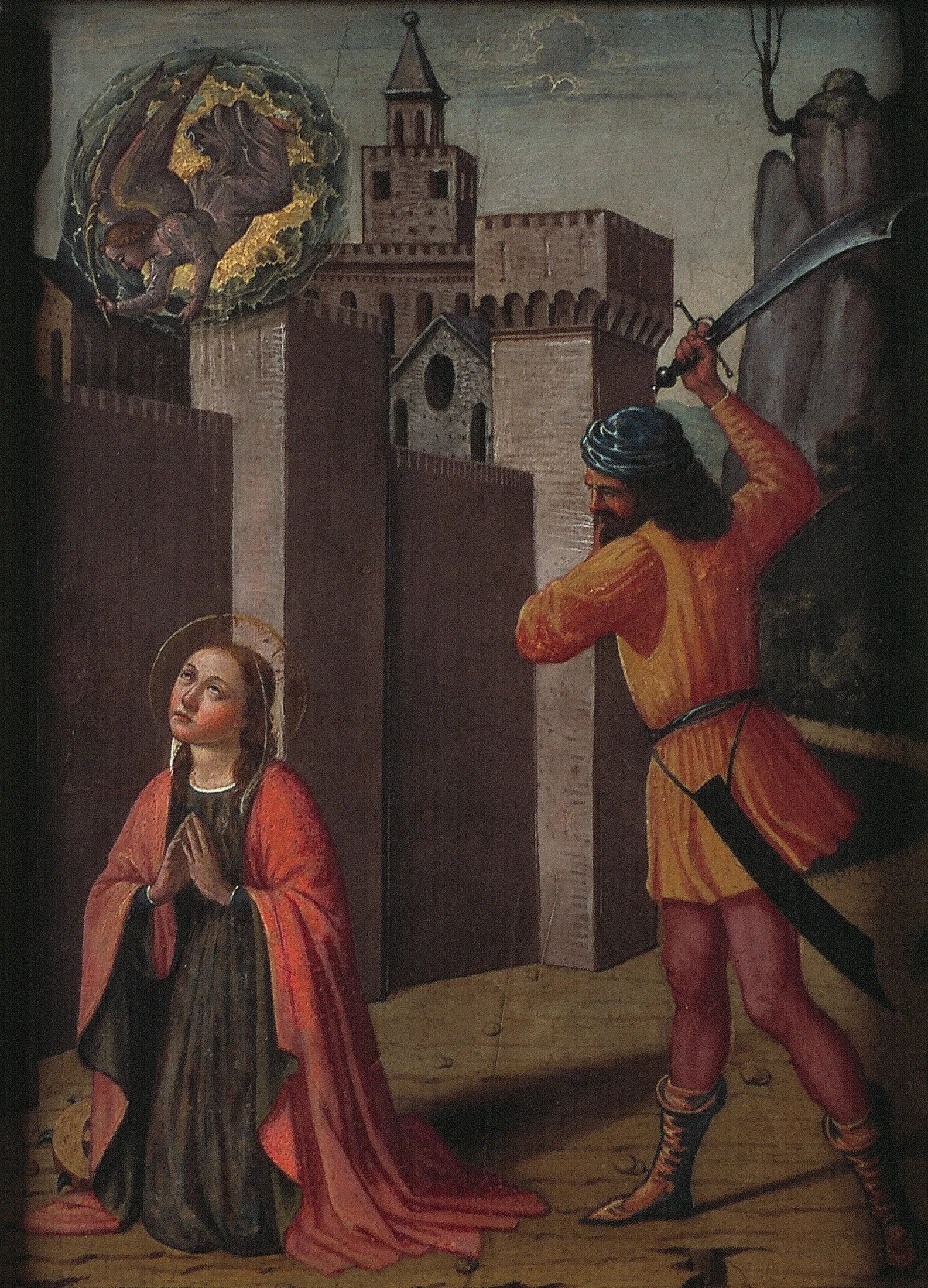 La décapitation de sainte Catherine d'Alexandrie - Pinturicchio image 1 reproduction réalisée par Alpha Reproduction