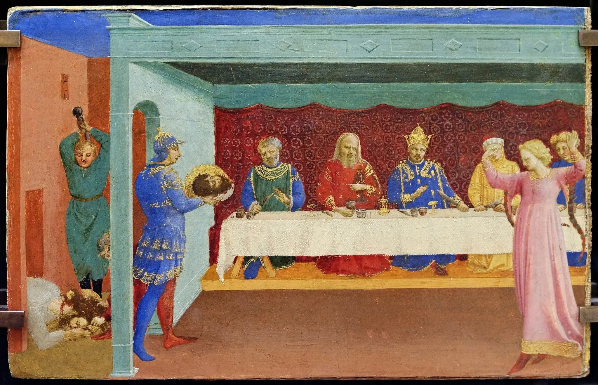 La Décollation de saint Jean Baptiste et le Banquet d'Hérode - Fra Angelico image 1 tableau peint à l’huile sur toile