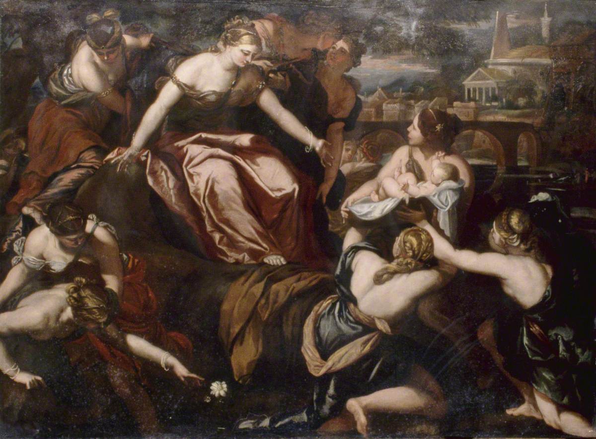 La découverte de Moïse - Luca Giordano image 1 reproduction de peinture à l’huile