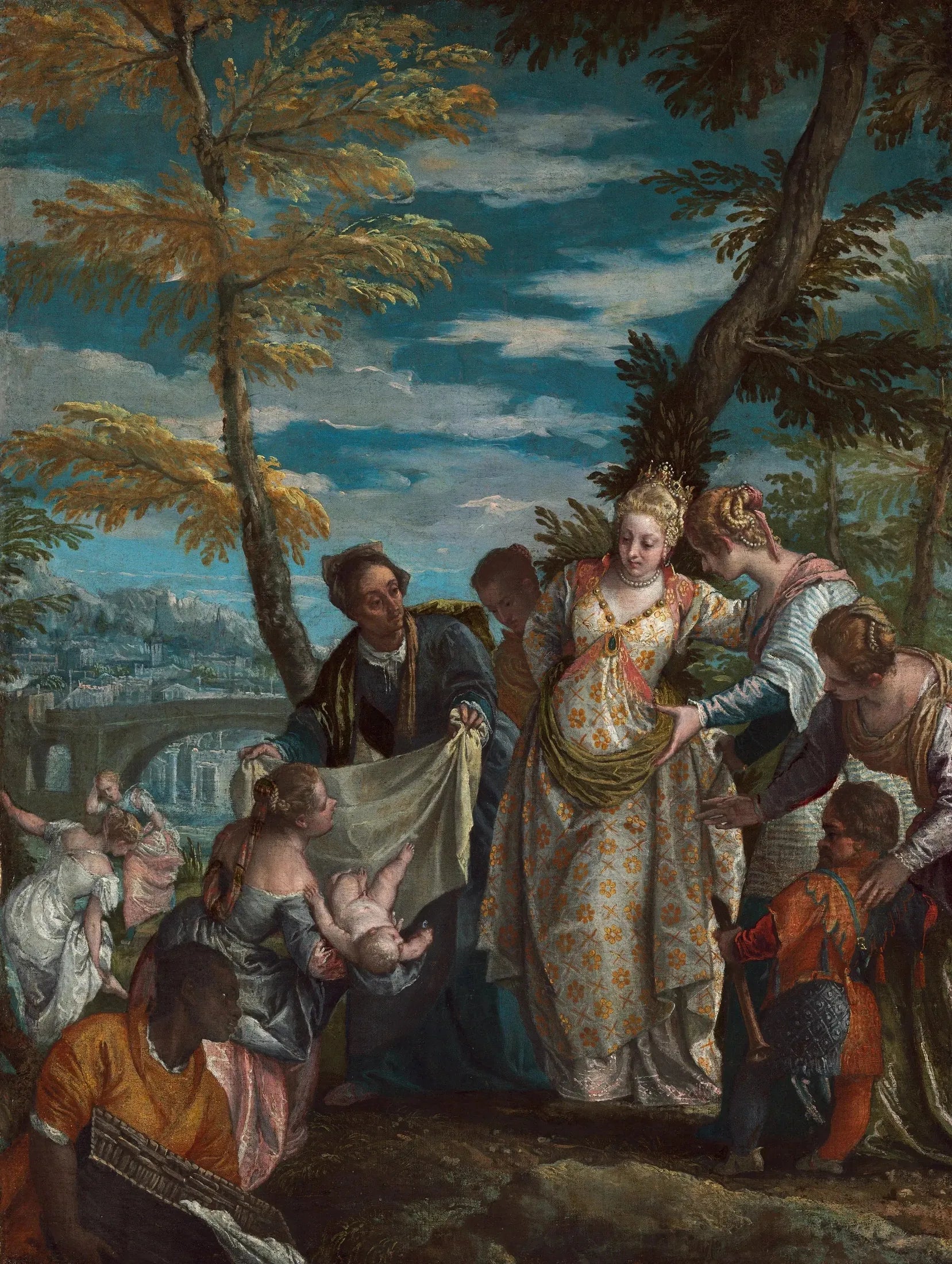 La découverte de Moïse - Paul Véronèse image 1 reproduction artisanale de tableau
