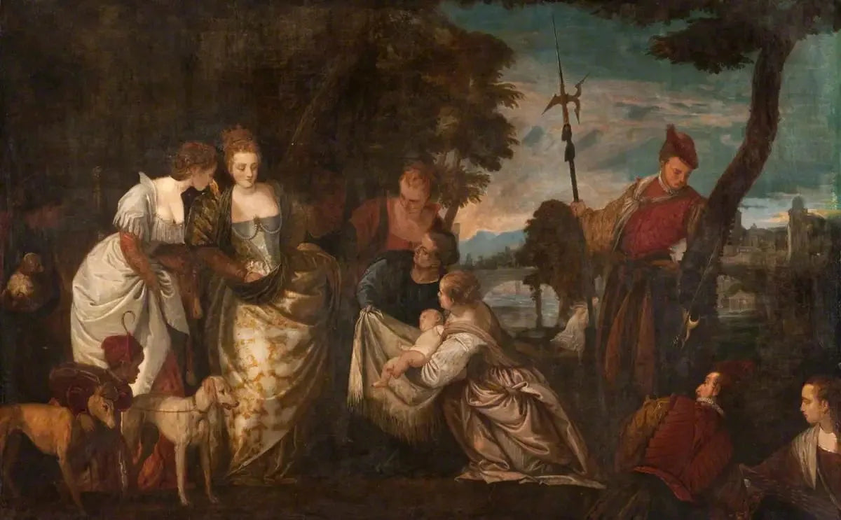La découverte de Moïse - Paul Véronèse image 1 tableau peint à l’huile sur toile
