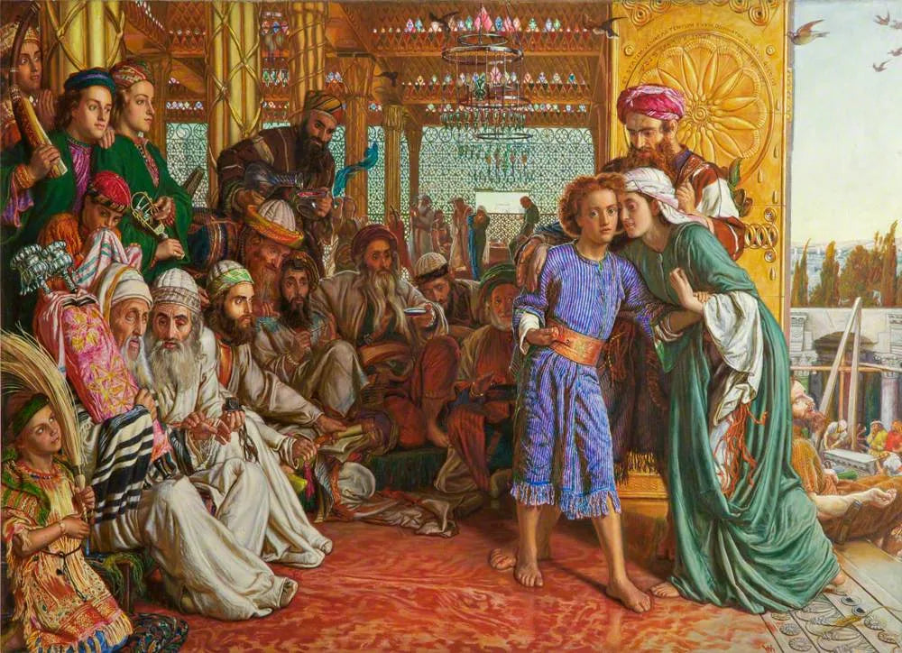 La découverte du Sauveur dans le Temple - William Holman Hunt image 1 copie de tableau peinte à la main