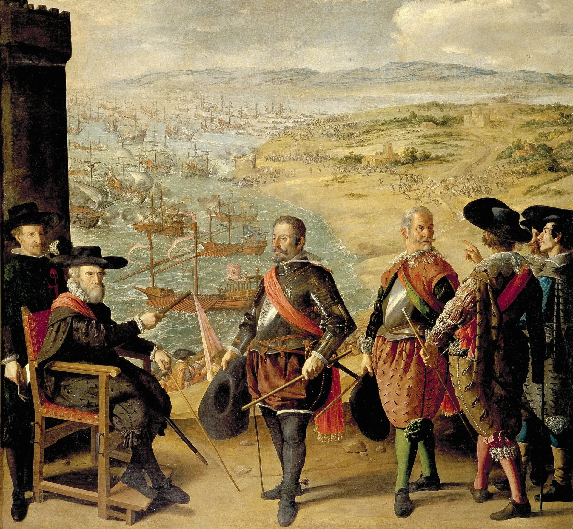 La Défense de Cadix contre les Anglais - Francisco de Zurbarán image 1 reproduction artisanale de tableau