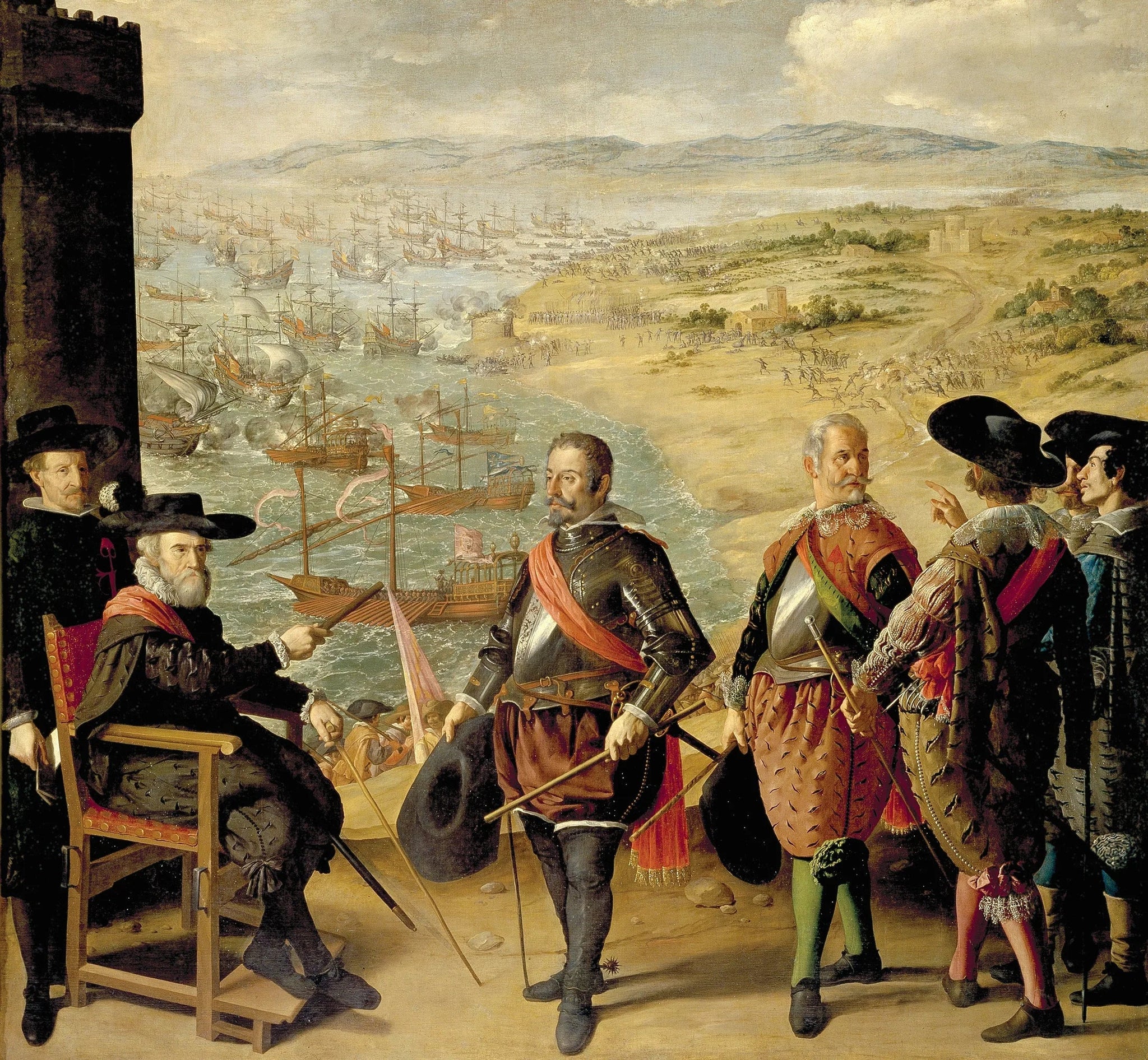 La Défense de Cadix contre les Anglais - Francisco de Zurbarán image 1 reproduction artisanale de tableau