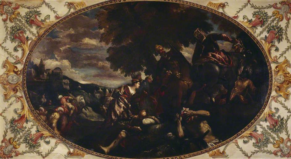La défense de Smyrne - Sebastiano Ricci image 1 copie peinte à la main à l’huile