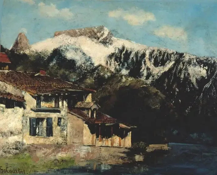 La Dent de Jaman - Gustave Courbet image 1 copie de tableau peinte à la main