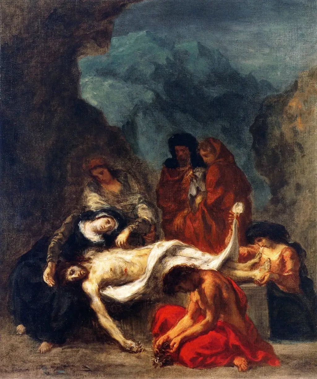 La déploration du Christ - Eugène Delacroix image 1 reproduction d’œuvre d’art à l’huile