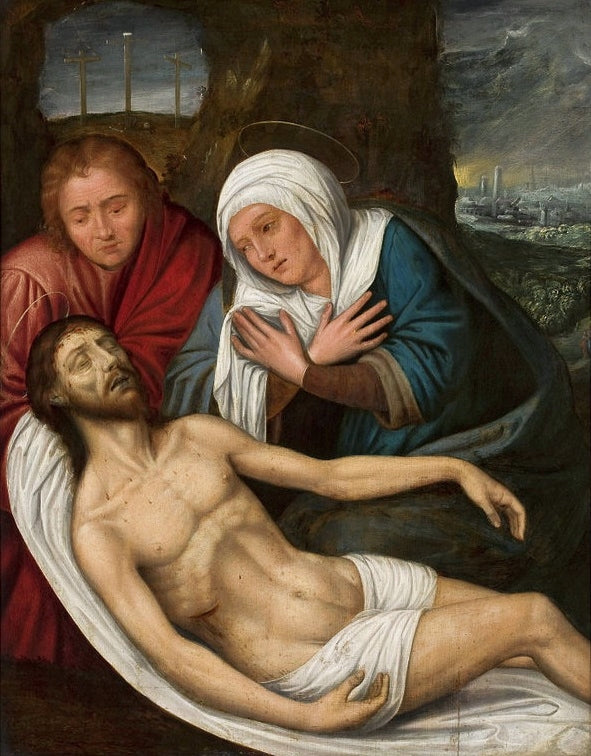La Déploration du Christ. - Quentin Metsys image 1 copie de tableau peinte à la main