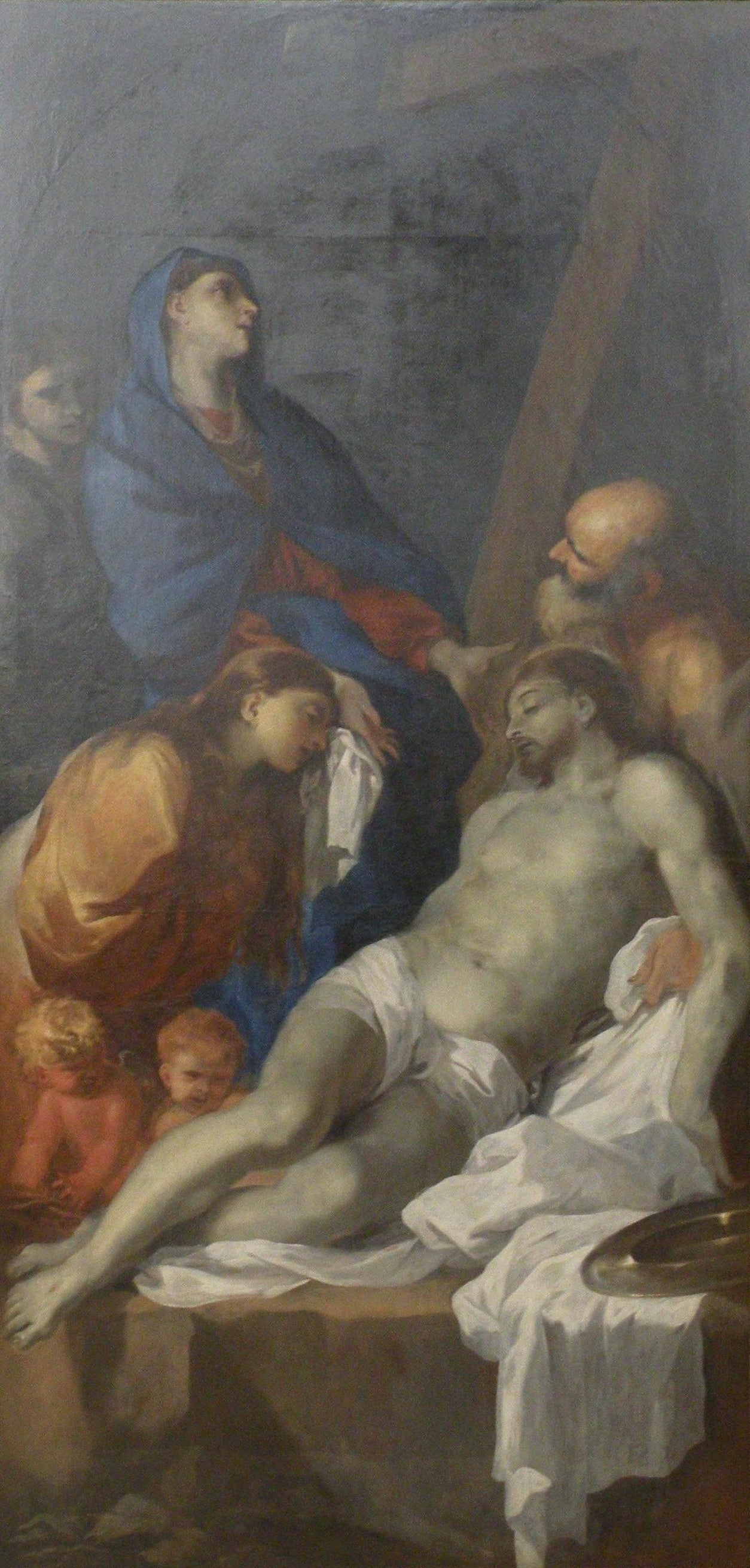 La Déploration - Sébastien Bourdon image 1 copie peinte à la main à l’huile