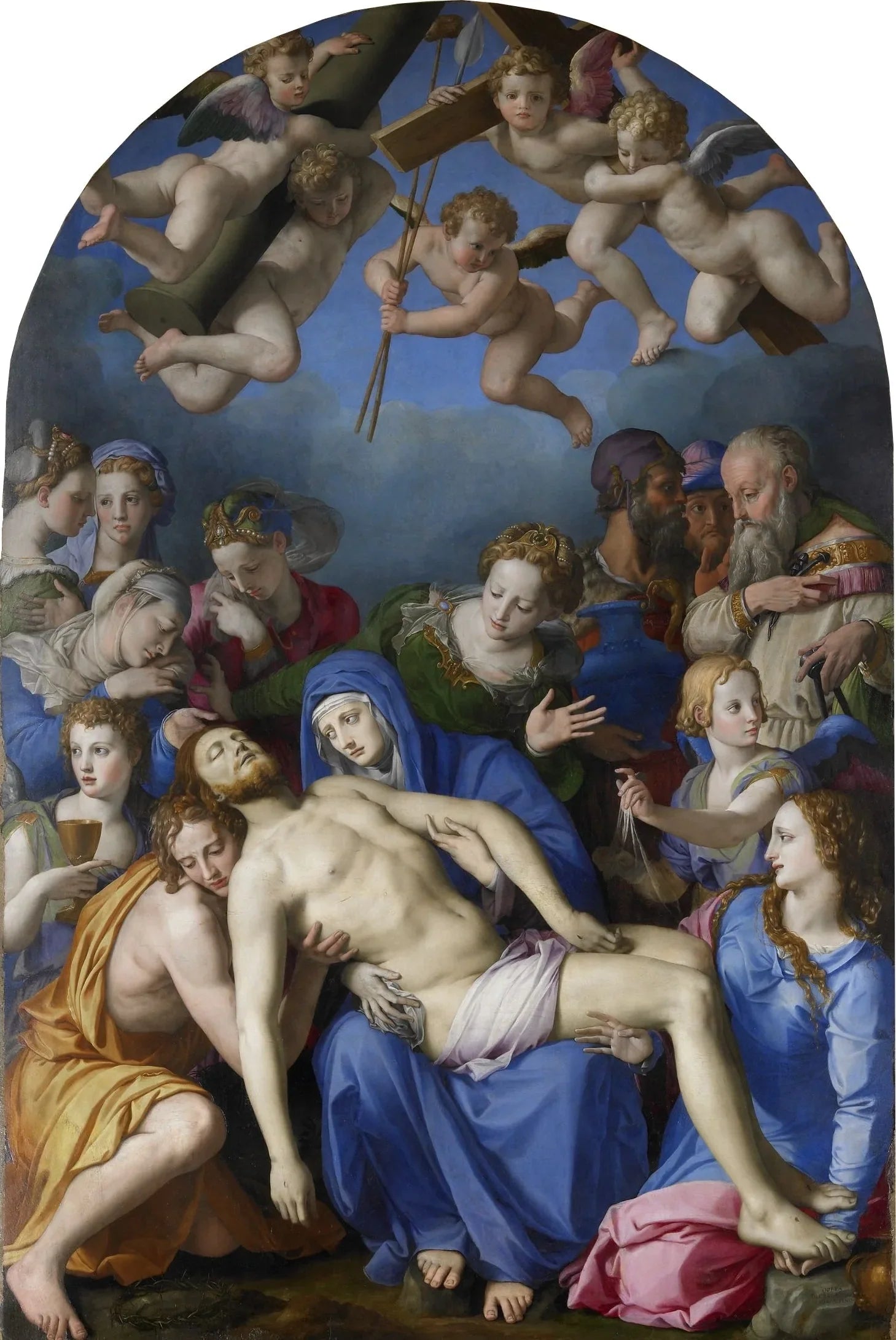 La Déploration sur le Christ mort - Bronzino image 1 reproduction de peinture à l’huile