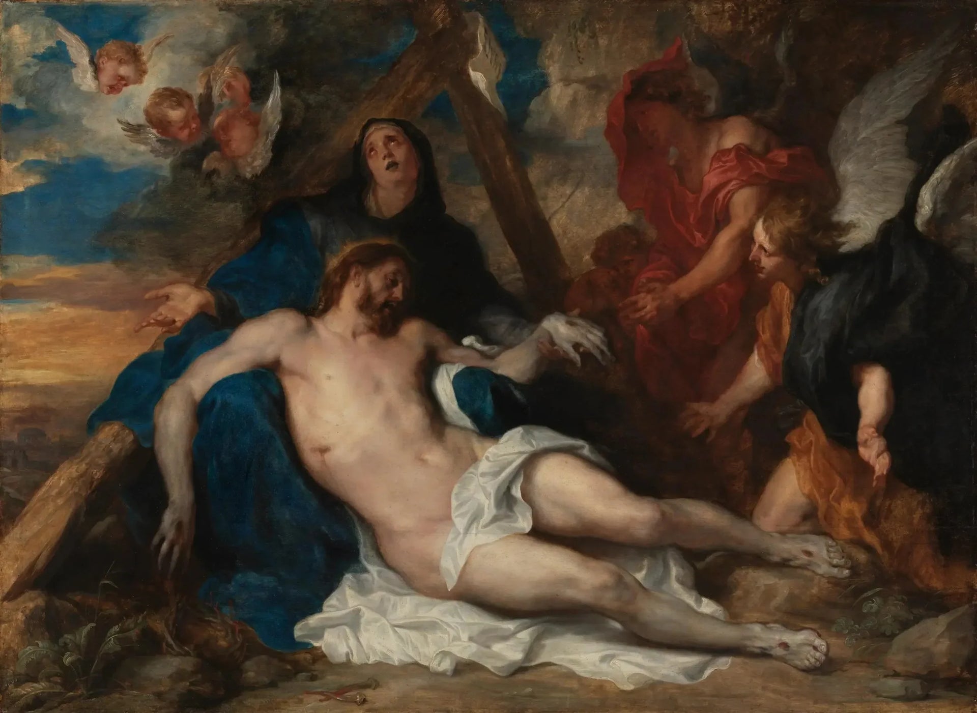 La Déposition. - Antoine van Dyck image 1 copie de tableau peinte à la main