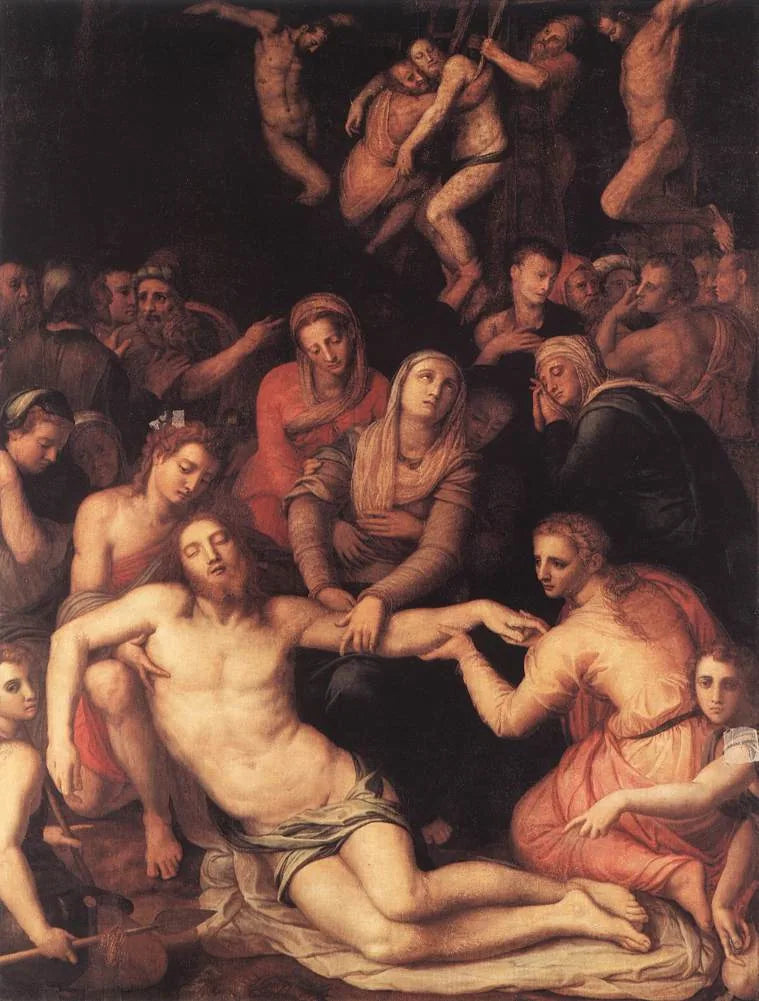 La Déposition - Bronzino image 1 reproduction artisanale de tableau