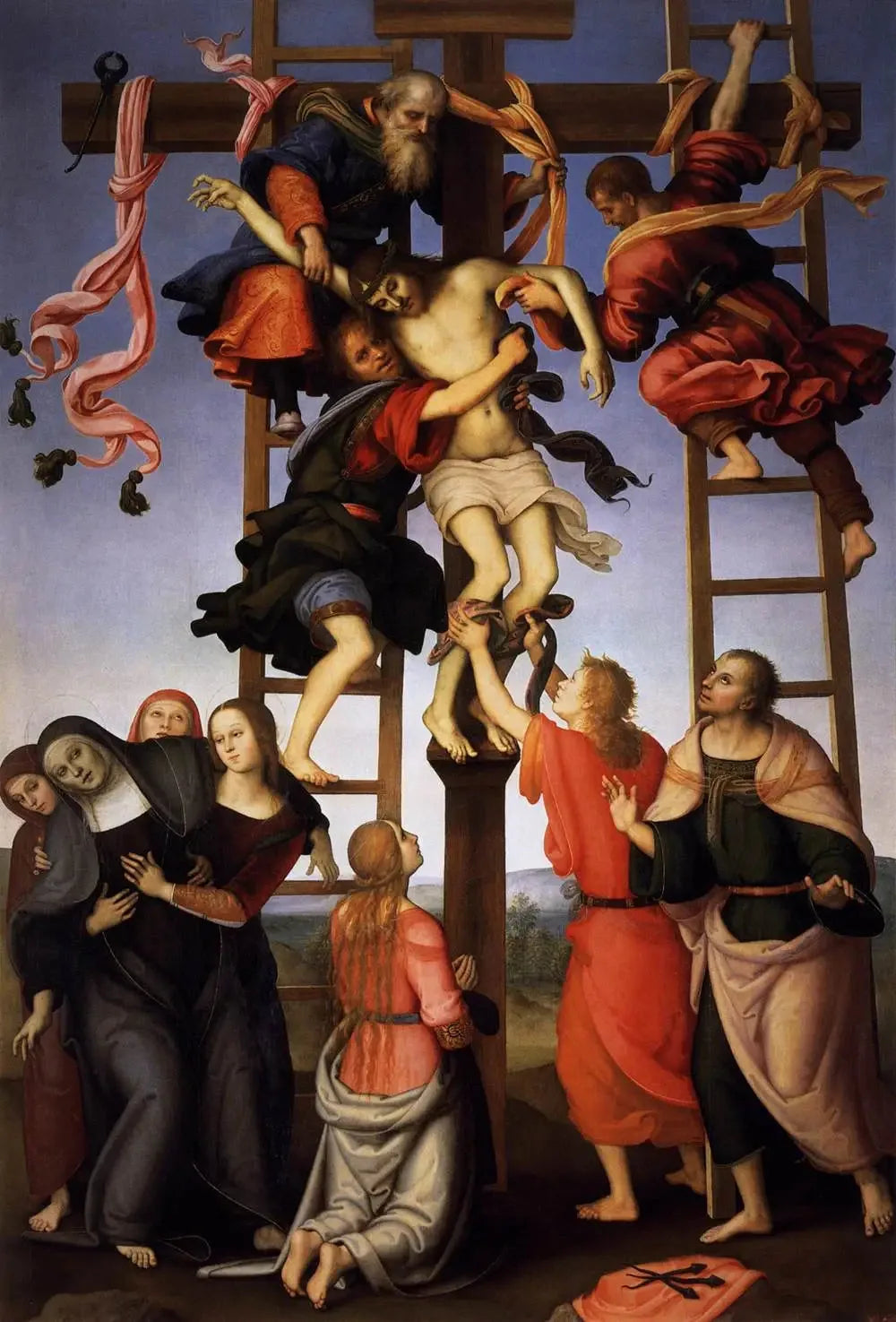 La Déposition de la Croix - Filippino Lippi image 1 reproduction artisanale de tableau