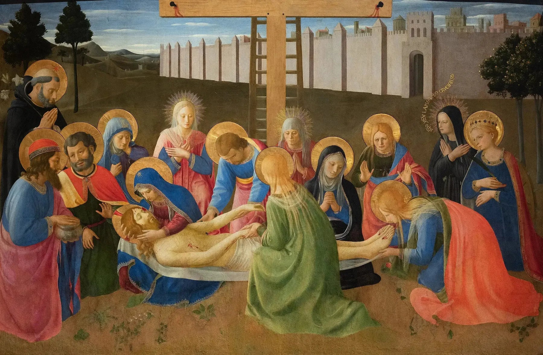 La Déposition de Croix - Fra Angelico image 1 copie de tableau peinte à la main
