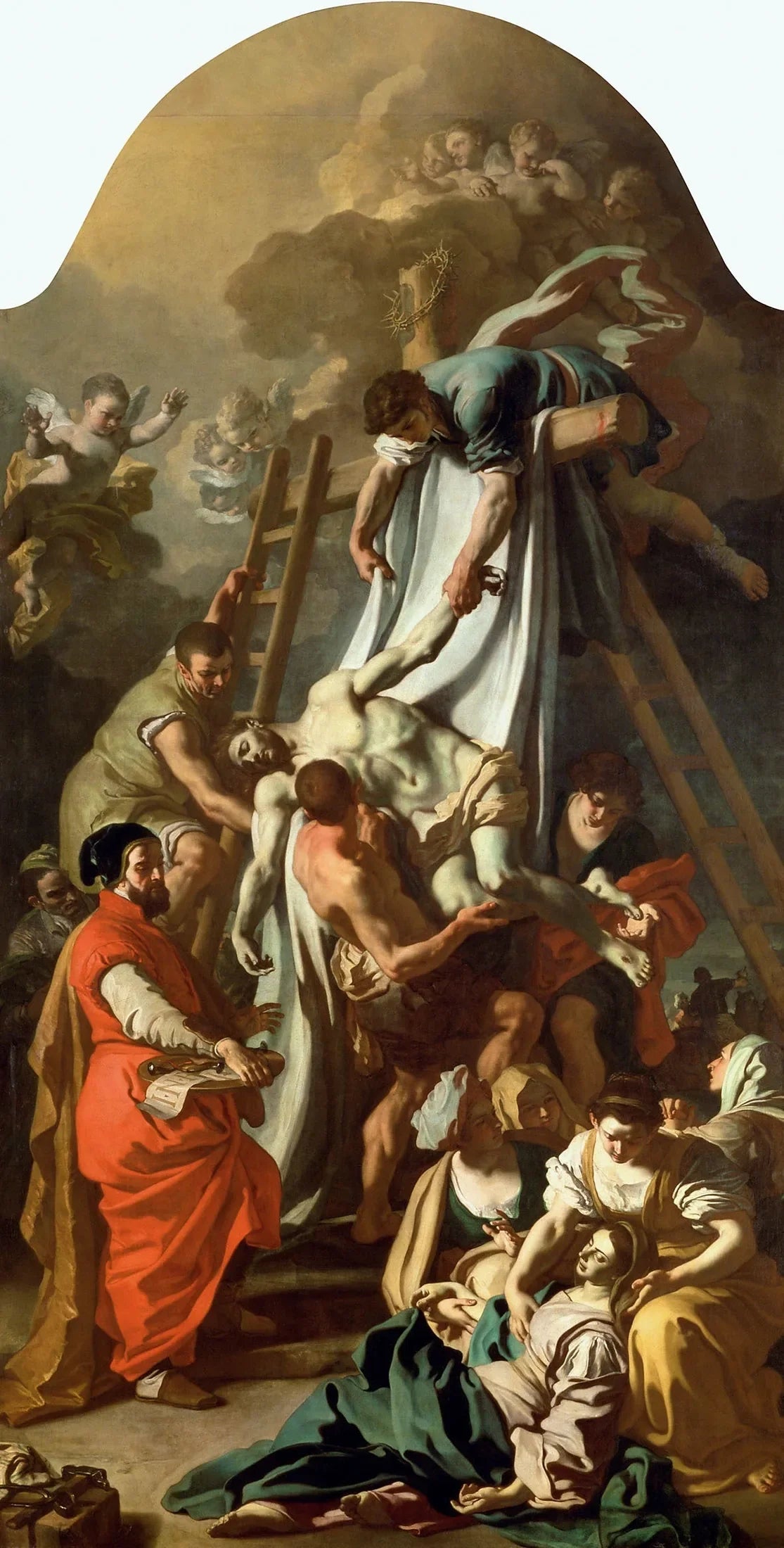 La Déposition - Francesco Solimena image 1 copie de tableau peinte à la main