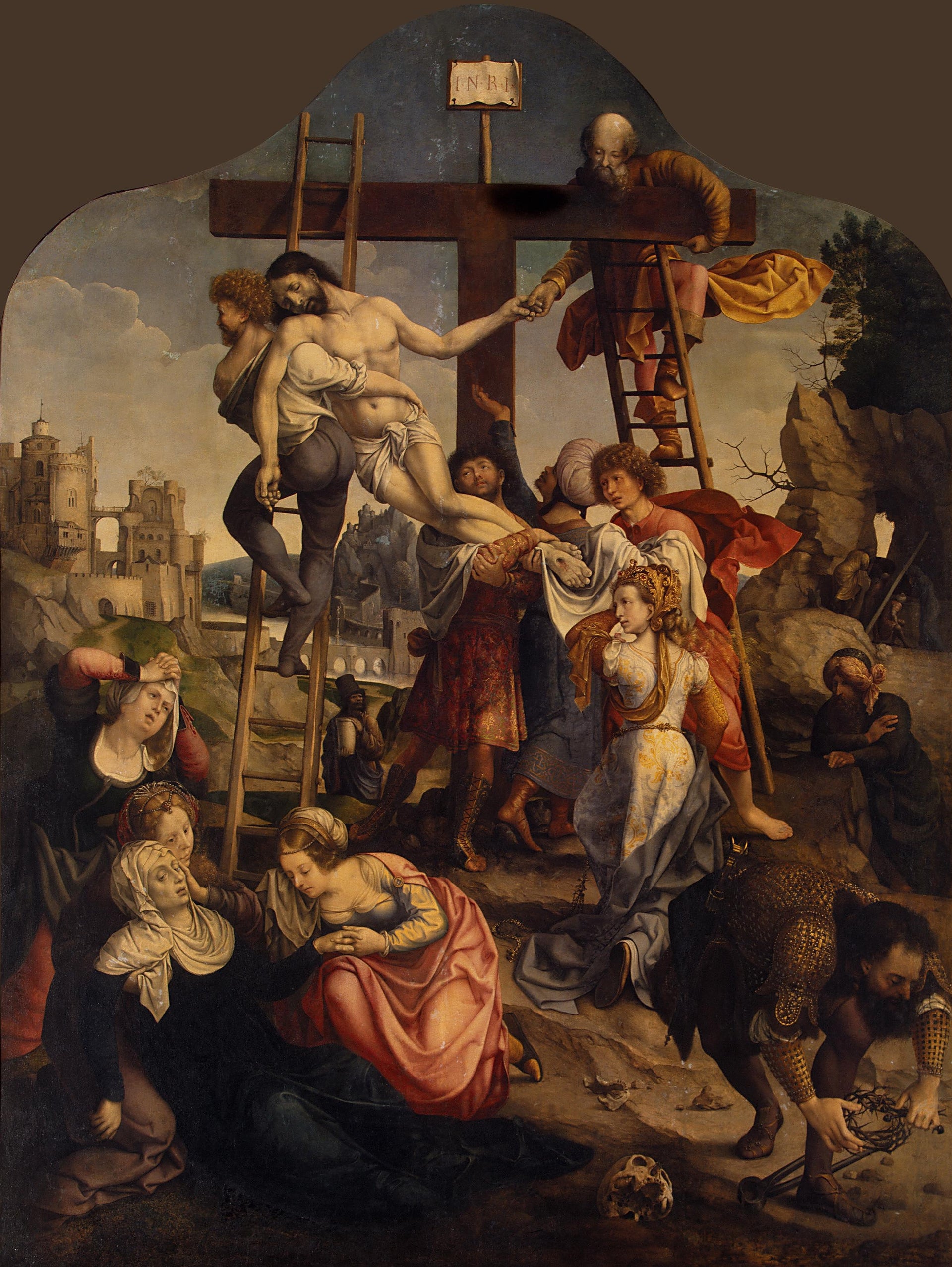 La Déposition - Jan Gossaert image 1 copie peinte à la main à l’huile