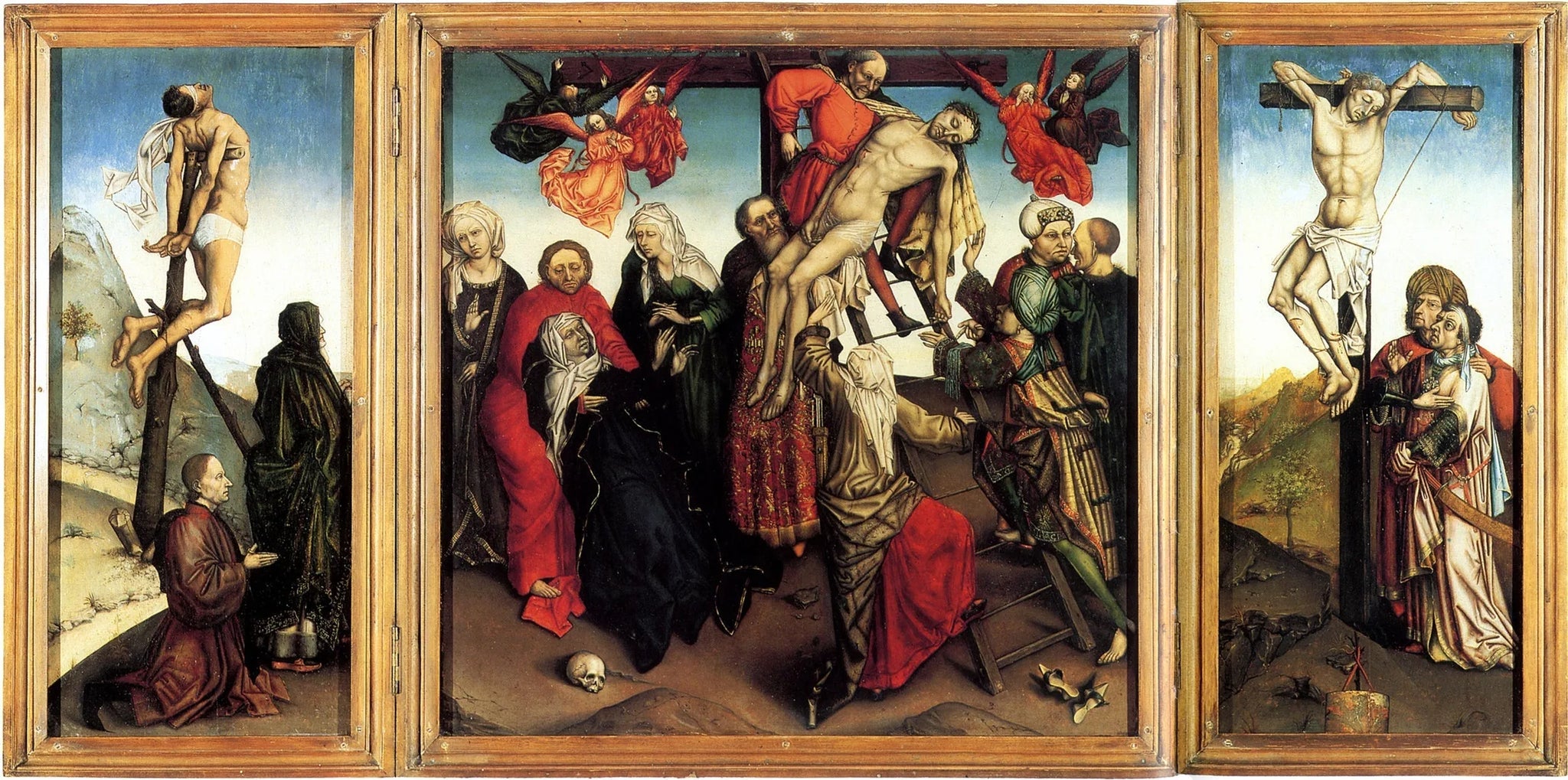 La Déposition - Robert Campin image 1 reproduction de peinture à l’huile